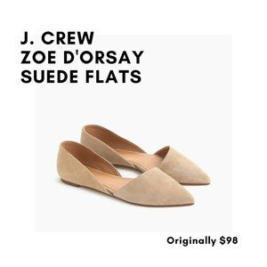 J. Crew Zoe Suede D'Orsay flats